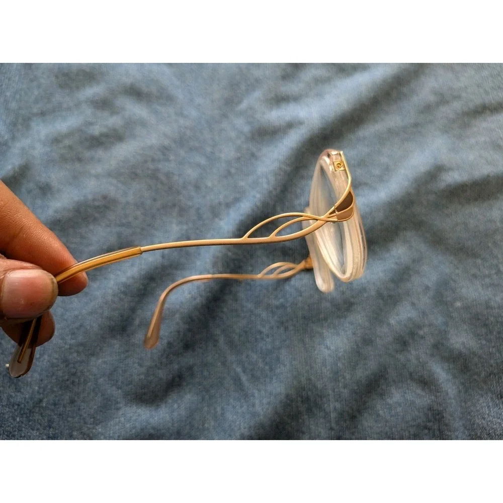 Vintage Glasses Gold Plated Oval Eyeglass Frame